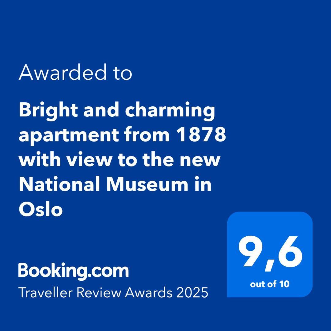 Bright And Charming Apartment From 1878 With View To The New National Museum In Oslo Eksteriør billede